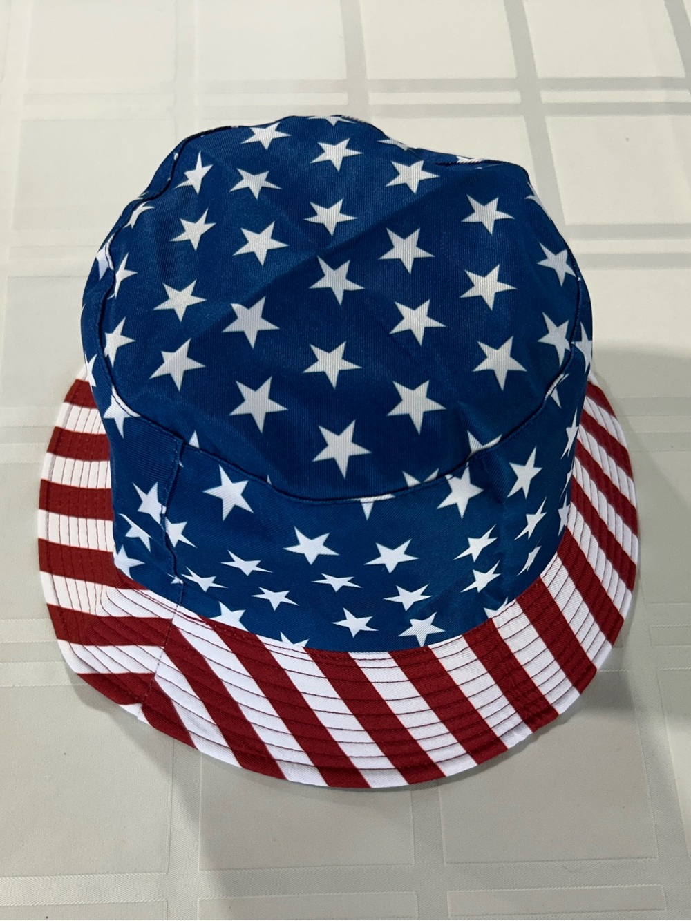 Patriotic Star & Stripe Bucket Hat - Red, White, Blue